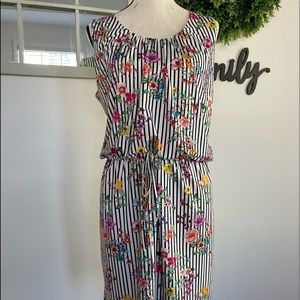 Womens Pull String striped Dress size 1X sku 534